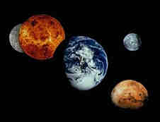 planets terrestrial venus mars earth